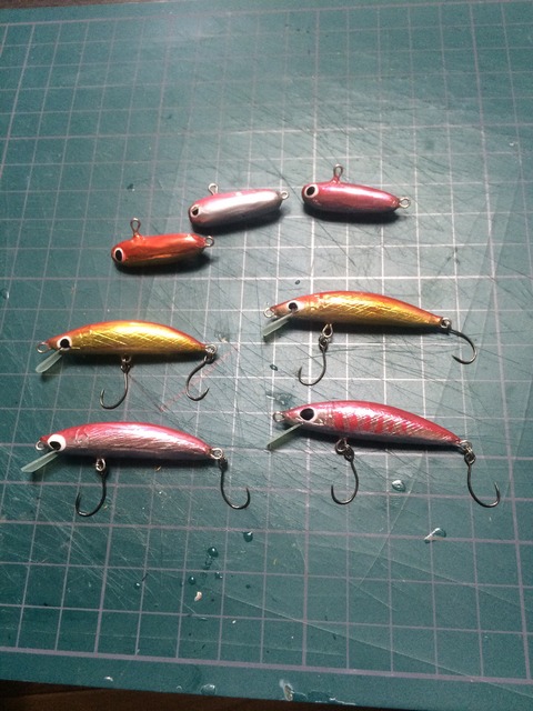 元日からハンドメイドルアーのスイムテストする馬鹿がいる！ – 渓流