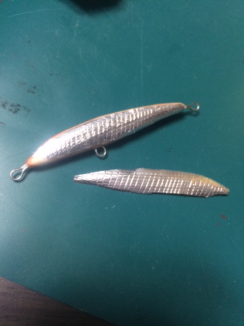 ハンドメイドメイドルアーのアルミ貼り、テープからホイルに – 渓流