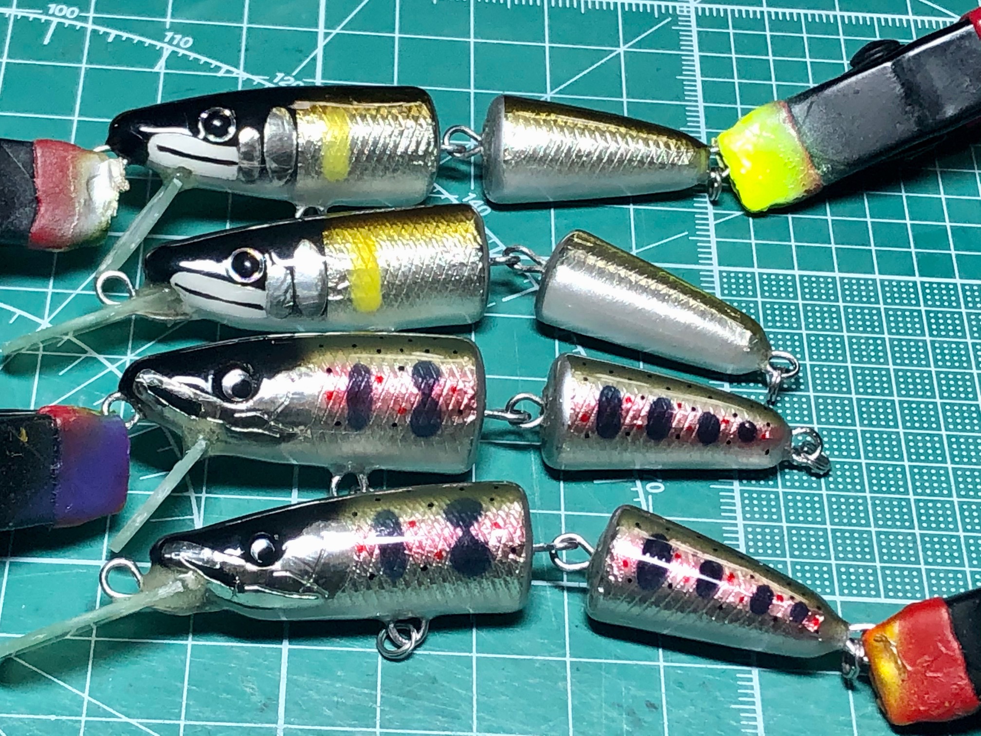 本流用ジョイントミノーの塗装に手応えとスラムダンク – 渓流ルアー
